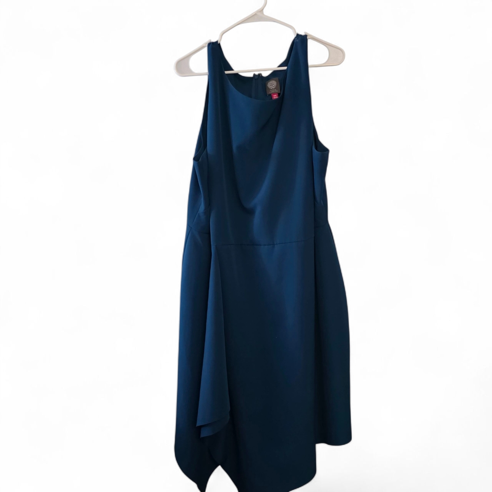 Plus Size Vince Camuto Asymmetrical Dark Teal Dress. Size 22w.